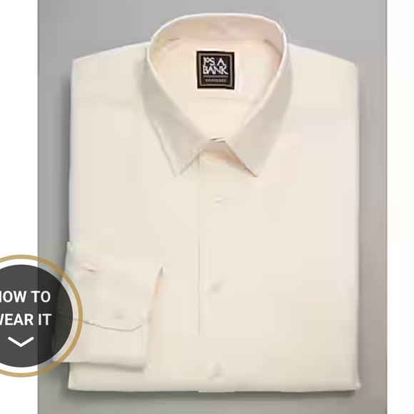 Jos. A. Bank Other - Jos A Banks Ttaveler white long sleeve dress shirt size 16 1/2 32/33